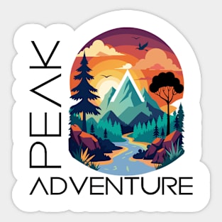 Peak Adventure! Sticker